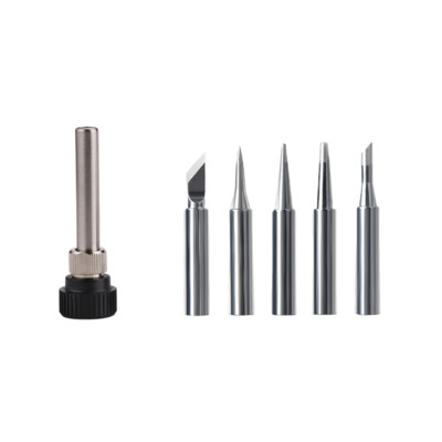 Jootejaama triikraua käepideme adapter ESD 852D 936 937D 898D 907 HAKKO triikraua otsiku kanüüli korpus + 5 x jootekolbi otsikud