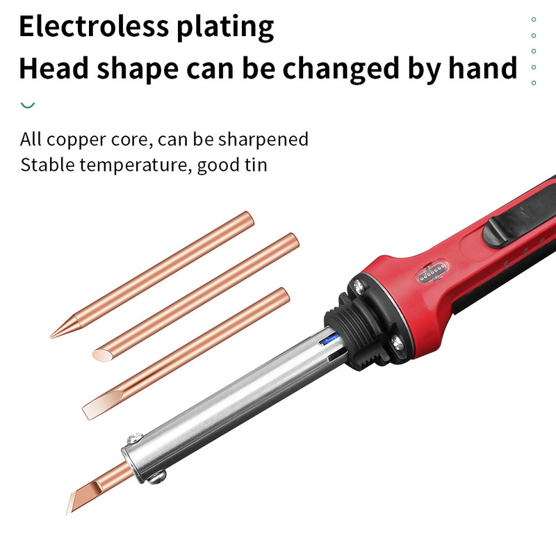 LUXIANZI külső hőforrasztópákahegy 30w 40w 60w Külső hőforrasztópákákhoz BCDK Pure Copper Welding Tool