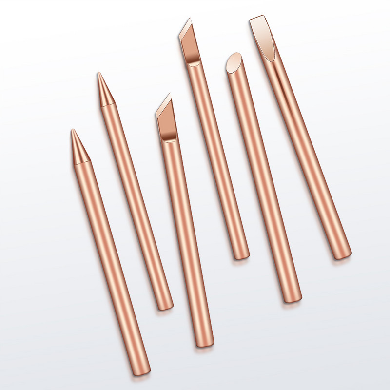 LUXIANZI külső hőforrasztópákahegy 30w 40w 60w Külső hőforrasztópákákhoz BCDK Pure Copper Welding Tool