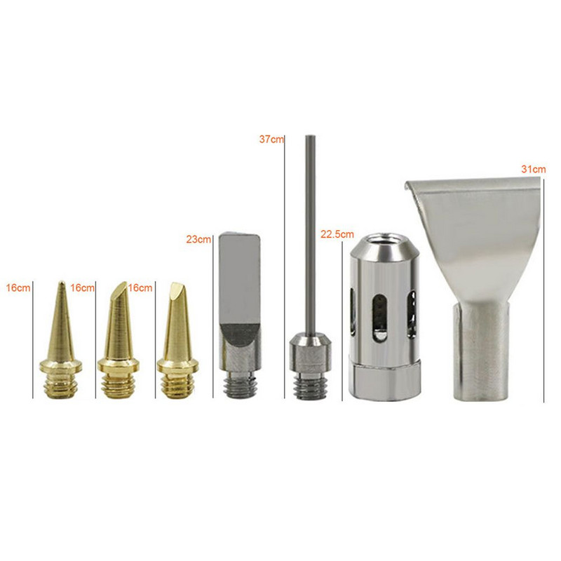 7 gab. Bezvadu aizdedzes nomaiņas uzgaļi Elektriskā pūšamā degļa metināšanas galviņa Butāna gāzes lodāmura metāla metināšanas uzgaļi