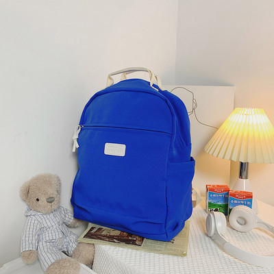 Sieviešu mugursoma liela ietilpība ceļojumu soma vienkrāsains neilona daudzfunkciju koledžas stila mugursoma skolas soma pusaudžu mugursomas