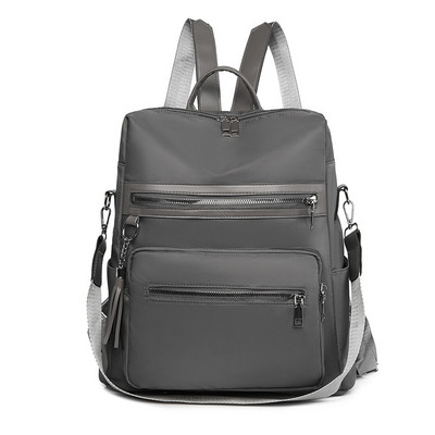 Modes ikdienas sieviešu mugursoma, pušķu dekorēšana, meitenes skolas soma Colorblock dizains augstas kvalitātes PU ādas vienkārša ceļojumu soma