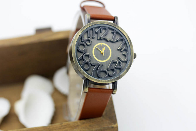 Shsby New vintage Digital hollow Genuine Leather Curea de ceasuri din piele de vacă ceasuri femei ceasuri de rochie ceas de cuarț feminin ceas de agrement pentru băiat