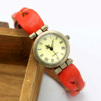 shsby απλό unisex ROMA vintage ρολόι δερμάτινο λουράκι βραχιόλι ρολόγια Twist cross γυναικείο φόρεμα ρολόγια χάλκινο γυναικείο ρολόι χειρός
