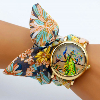 Shsby Νέο Σχέδιο Γυναικείο ρολόι χειρός με ύφασμα πεταλούδας Γυναικείο ρολόι φόρεμα Υψηλής ποιότητας Υφασμάτινο ρολόι Γλυκό κοριτσίστικο ρολόι βραχιόλι