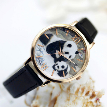 Дамски часовник с кожена каишка Shsby моден паун панда заек ежедневен кварцов часовник дамски ръчен часовник relogio feminino