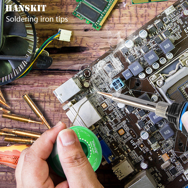 15 gab Lodēšanas uzgalis Tīra vara lodāmura uzgalis 900M uzgalis lodēšanas pārstrādes stacijai 936, 937, 938, 969, 858