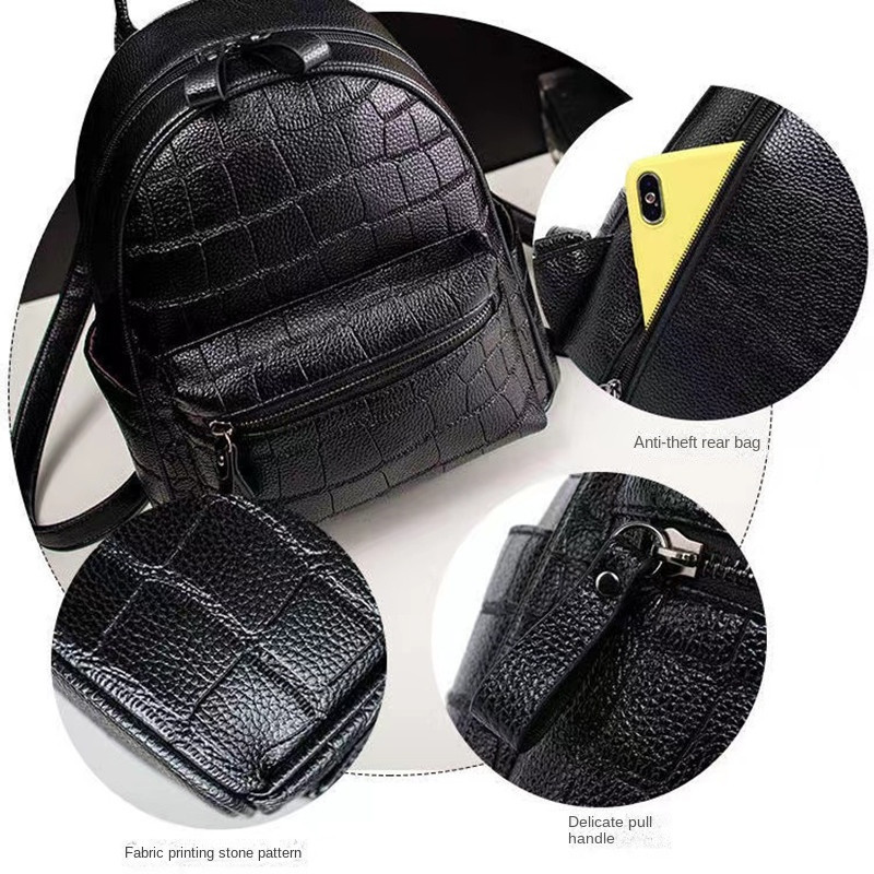 Mini hátizsákok női krokodil PU bőr aranyos kis hátizsák női csomag kis hátizsákok tini lányoknak divatos női táska