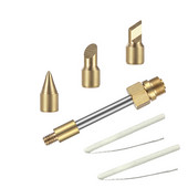 2023 Mini hordozható USB forrasztópákahegy 510 interfész 5V akkumulátoros forrasztópáka hegy vágófej patkó hegyes 20w-40w