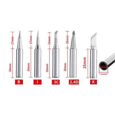 5/12Gb I+B+K+2.4D+3C lodāmurs 900M-T lodāmura galviņas komplekts iekšā Hot Bare elektriskā lodāmura uzgaļa rīks