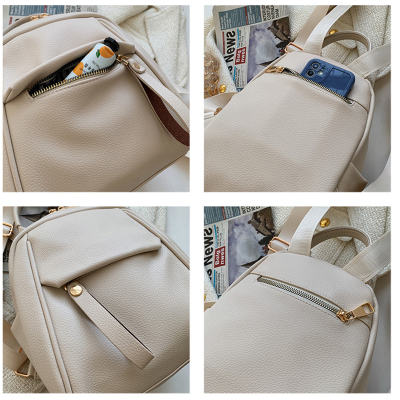 Μικρές δερμάτινες τσάντες πλάτης PU για γυναίκες 2022 Νέες μοντέρνες τσάντες πλάτης για εφήβους για κορίτσια Luxury Kawaii Mochilas