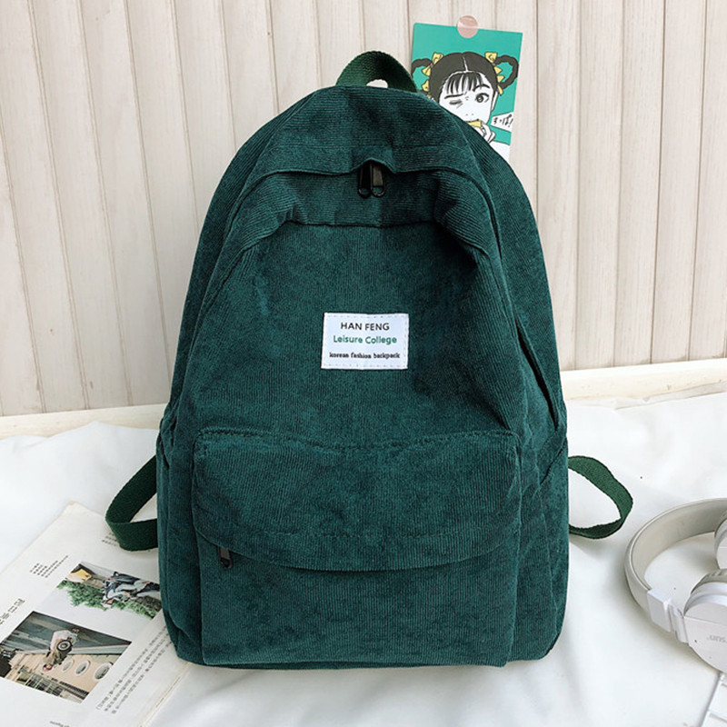 Rucsac de epocă pentru femei, la modă, ocazional, pentru studenți de liceu, geantă de cărți, simplu, din velur, pentru femei, genți retro, rucsac