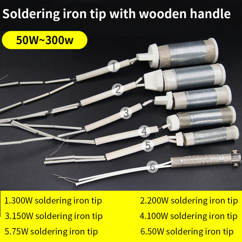 LUXIANZI réz elektromos forrasztópáka hegyű fej forrasztási újrafeldolgozó állomáshoz Javítószerszám hegesztő fűtőelem csere mag