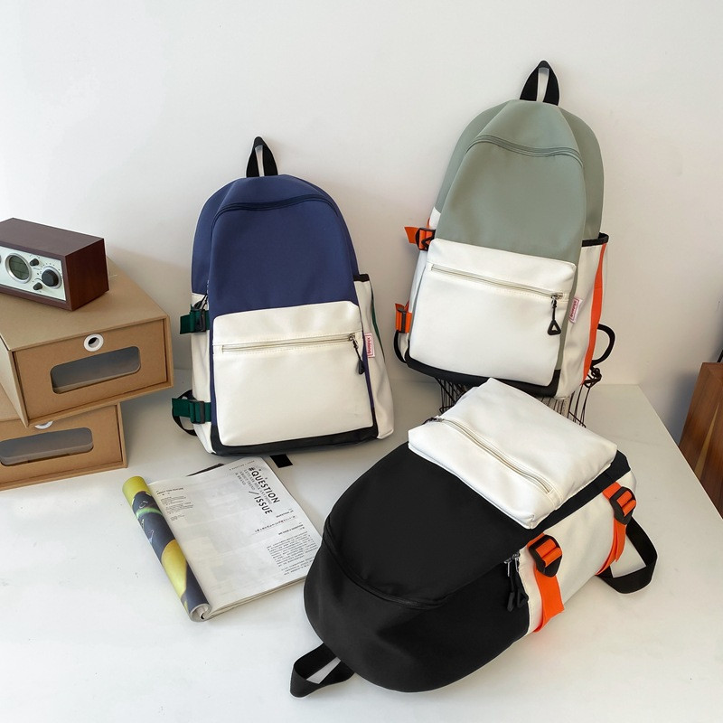 2023 Rucsac nou, impermeabil, de culoare solidă, geantă de școală pentru tineret, geantă de călătorie multifuncțională de mare capacitate