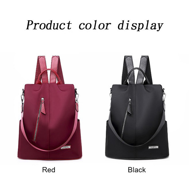 Naiste vargusvastane seljakott veekindlast riidest suur naiste õlakott, suur mahutav lihtne stiil vabaaja reisimine Mochila