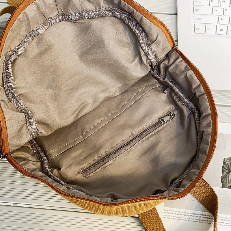 Rucsac mic din pânză, vintage, 2022, noi, simple, unisex, femei, bărbați, pentru adolescente, mini rucsac pentru tineret, de culoare solidă