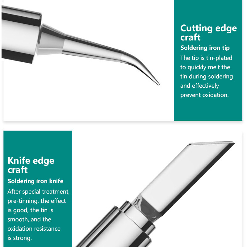 10 buc. Vârf de lipit Vârfuri de fier de lipit fără plumb 900M Serise Sting Instrumente de sudura 1.3K 1.8K 1.2D 1C BI