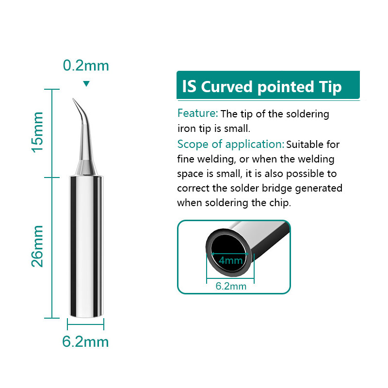 10 buc. Vârf de lipit Vârfuri de fier de lipit fără plumb 900M Serise Sting Instrumente de sudura 1.3K 1.8K 1.2D 1C BI