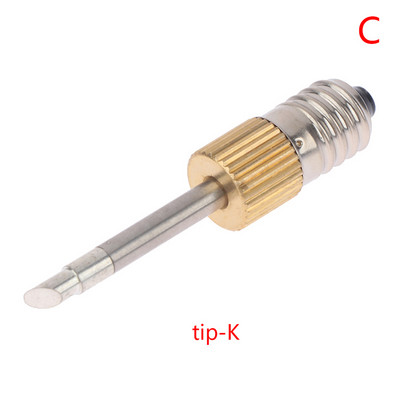 Antgalis B / antgalis C / antgalis K Litavimo antgaliai Lituoklio galvutės keitimas Lituoklio antgaliai E10 Sąsaja Elektrinės litavimo adatos antgalis