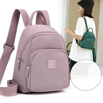 2023 Нова водоустойчива дамска раница от найлонов плат Малки училищни чанти за тийнейджърки Висококачествена ученическа чанта Раница за пътуване