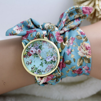 shsby νέο σχέδιο Γυναικείο λουλούδι ρολόι καρπού χρυσό μόδας γυναικείο φόρεμα ρολόγια υψηλής ποιότητας υφασμάτινο ρολόι γλυκό κορίτσι ρολόι