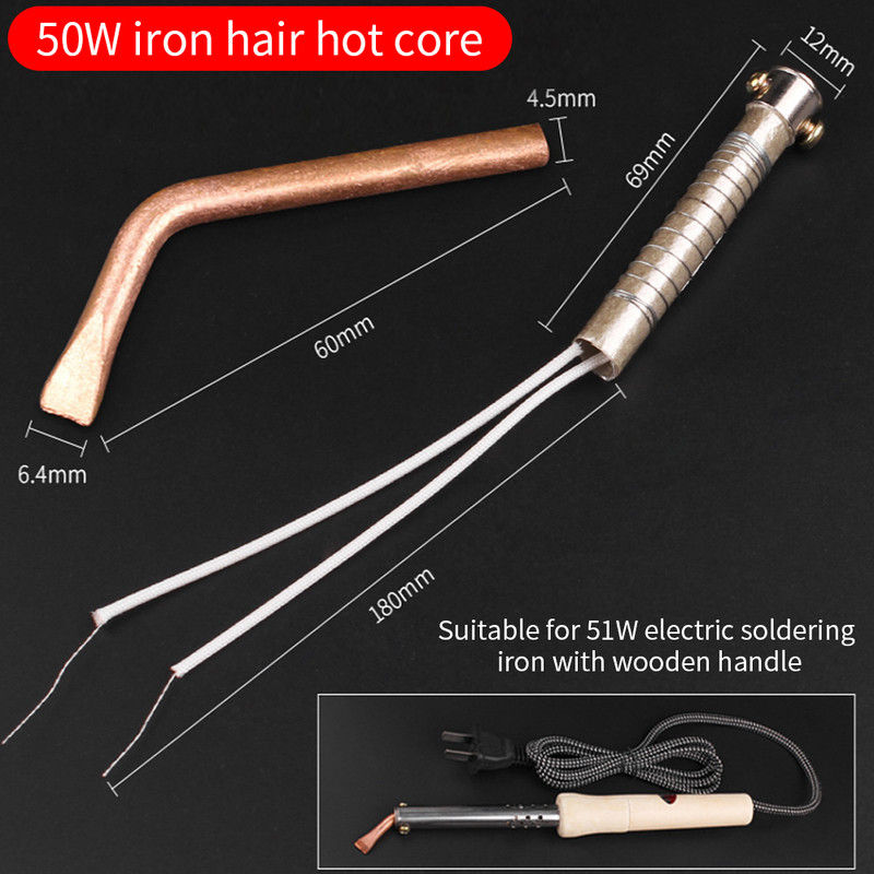 LUXIANZI 1 gab Vara lodāmura uzgaļa lodēšanas galviņa metināšanai, pārstrādes stacijas remonta instrumenta lodēšanas sildītāja nomaiņa