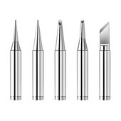 5db Forrasztópáka Tiszta réz 900M Forrasztópáka Fej készlet Belül forró csupasz réz elektromos forrasztópáka hegy I+B+K+2.4D+3C