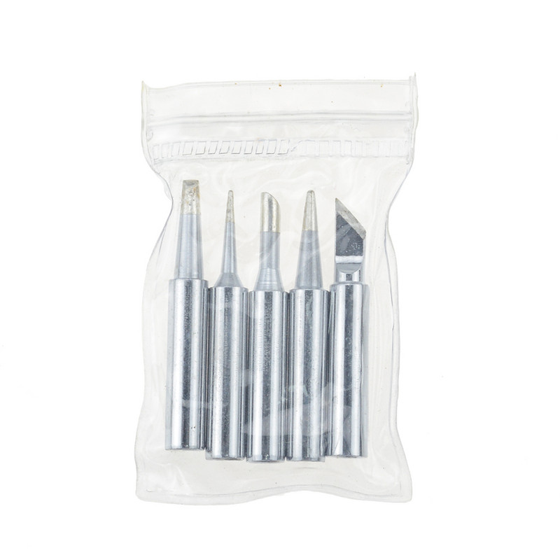 5db Forrasztópáka Tiszta réz 900M Forrasztópáka Fej készlet Belül forró csupasz réz elektromos forrasztópáka hegy I+B+K+2.4D+3C