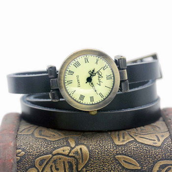 shsby fashion hot-selling γυναικείο μακρύ γυναικείο ρολόι από γνήσιο δέρμα ROMA vintage μπρονζέ ρολόι γυναικείο φόρεμα ρολόγια