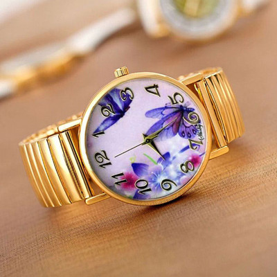 Shsby Hot Sale Υψηλής ποιότητας χρυσά ελαστικά ανοξείδωτα ρολόγια Γυναικεία φόρεμα χαλαζία ρολόγια χειρός Νέα άφιξη Γυναικεία ρολόγια λουλουδιών