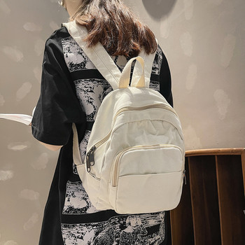 Ученически чанти за момичета Нова модна студентска раница Винтидж дамска малка платнена раница Дамски чанти за лаптоп Дамски раници