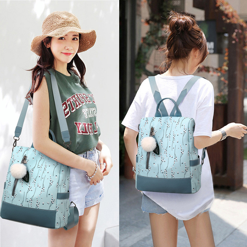 Hátizsák Női Főiskolai hallgatóknak Iskolai táskák Divat női hátizsákok Virágmintás Női iskolai hátizsák Alkalmi női utazótáska