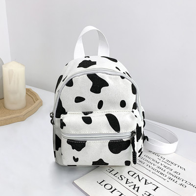 Női Vintage PU bőr kis hátizsák Új divatos licsi mintás mini iskolatáskák női egyszínű válltáskák hátizsák