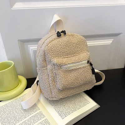 Női Vintage PU bőr kis hátizsák Új divatos licsi mintás mini iskolatáskák női egyszínű válltáskák hátizsák