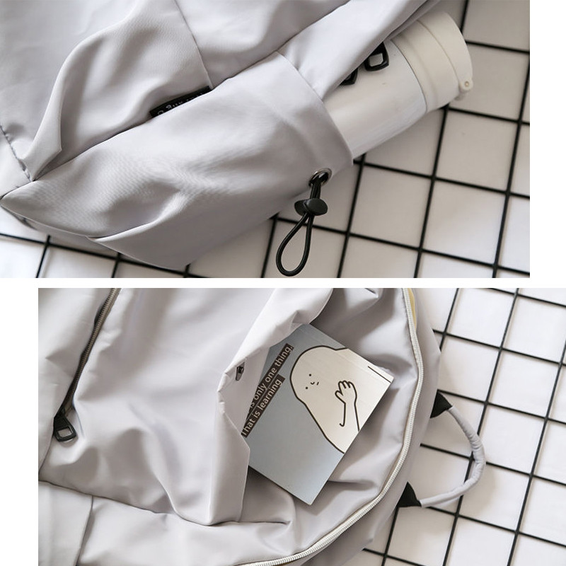 Mugursomas Sieviešu masīva 5 krāsu Vienkārša Korejiešu stila gadījuma ceļojumu skola Liela ietilpība neilona mugursoma studentiem stilīga