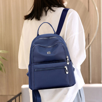 2023 Нова дизайнерска найлонова раница Тийнейджърски студенти Едноцветна гимназиална чанта Mochila Дамска пътна чанта Момическа чанта за рамо