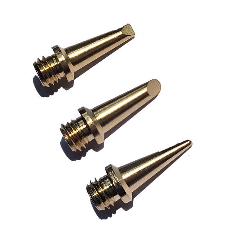 6 db csere rézhegyek fúvókakészlet Hs-1115K / Mt-100 levegőztetett láng bután gáz forrasztópáka akkus hegesztőszerszámokhoz G