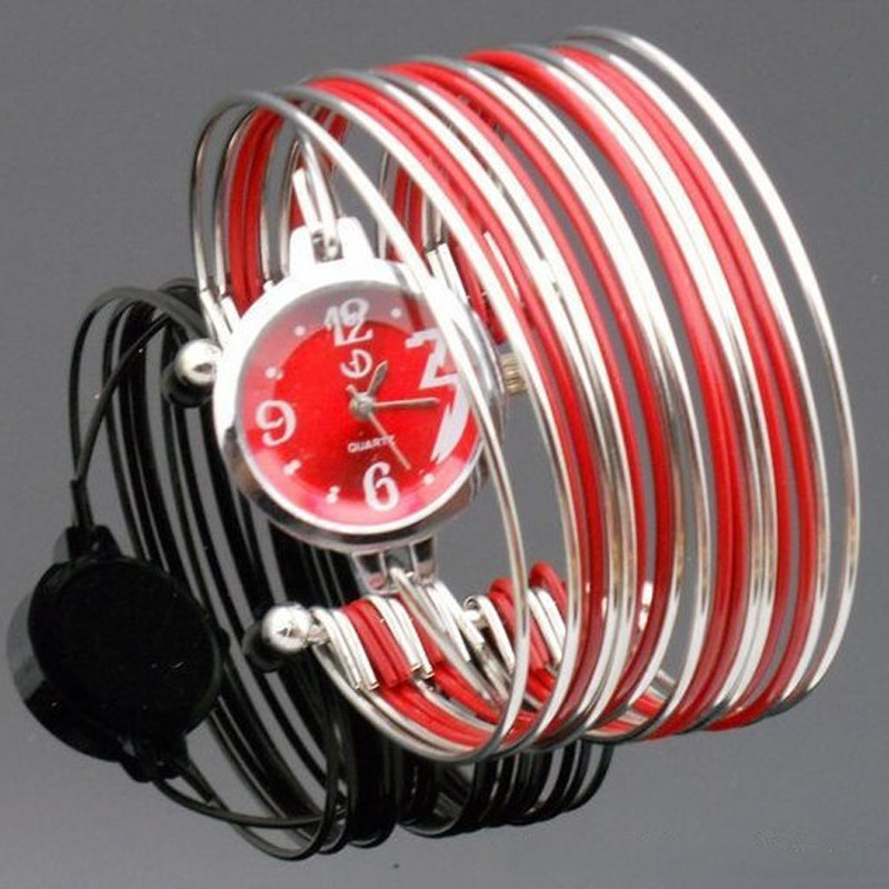 shsby Ceas de rochie pentru femei de modă nouă, ceasuri de bijuterii din oțel, ceas de brățară de damă colorat, ceasuri din aliaj pentru femei, cadou pentru fete