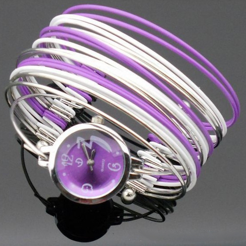 shsby Ceas de rochie pentru femei de modă nouă, ceasuri de bijuterii din oțel, ceas de brățară de damă colorat, ceasuri din aliaj pentru femei, cadou pentru fete