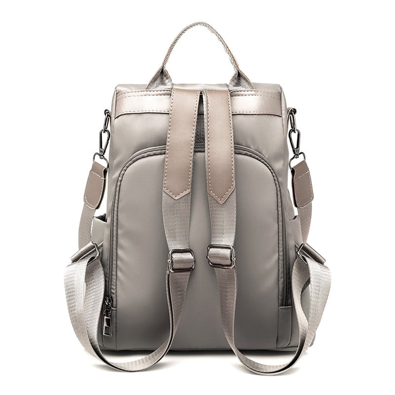 2023-as új női vízálló, oxfordi szövetből készült utazási hátizsák nylon lopásgátló dupla válltáska, nagy kapacitású, egyszerű stílusú, hétköznapi