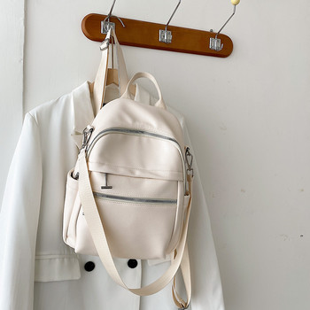 Дамска раница Дамска 2021 Нова чанта през рамо Многофункционална ежедневна модна дамска малка раница Пътна чанта за момичета Раница