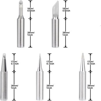 5 ΤΕΜ/Παρτίδα I/K/B/3C/2.4D Universal 936 937 938 Για σταθμό συγκόλλησης Συγκολλητικό σίδερο μύτης κεφαλής Τσίμπημα BGA χωρίς μόλυβδο