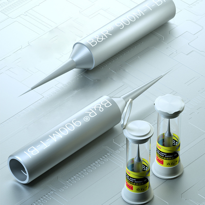 Precíziós forrasztópáka hegyek, 0,1 mm-es ultravékony 900M-T-BI/BS légvonalas hegesztőhegy Forrasztópáka szúró, nagy sebességű hőátadás