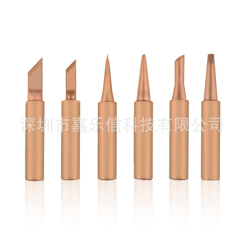 10db/tétel Golden Silvery Eruntop réz 900M-T hegy Hakko 936 8586 forrasztó állomás forrasztóhegyei vasházzal