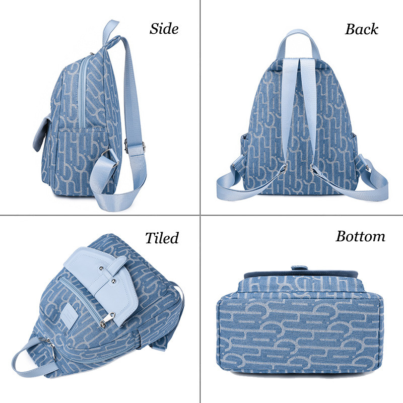 Uued lõuendist naiste seljakotid Naiste koolikotid Moedisainer Naiste kooli seljakott Teismeliste tüdrukute raamatukotid vabaaja proua seljakott