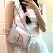 Mugursoma sievietēm Moderna koledžas stila dāma ūdensizturīga ikdienas ceļojumu plecu soma meitenēm koka mizas ķēde mini mugursoma