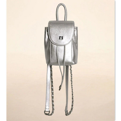 Mugursoma sievietēm Moderna koledžas stila dāma ūdensizturīga ikdienas ceļojumu plecu soma meitenēm koka mizas ķēde mini mugursoma