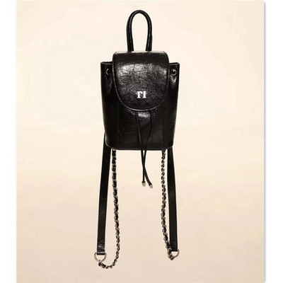 Mugursoma sievietēm Moderna koledžas stila dāma ūdensizturīga ikdienas ceļojumu plecu soma meitenēm koka mizas ķēde mini mugursoma