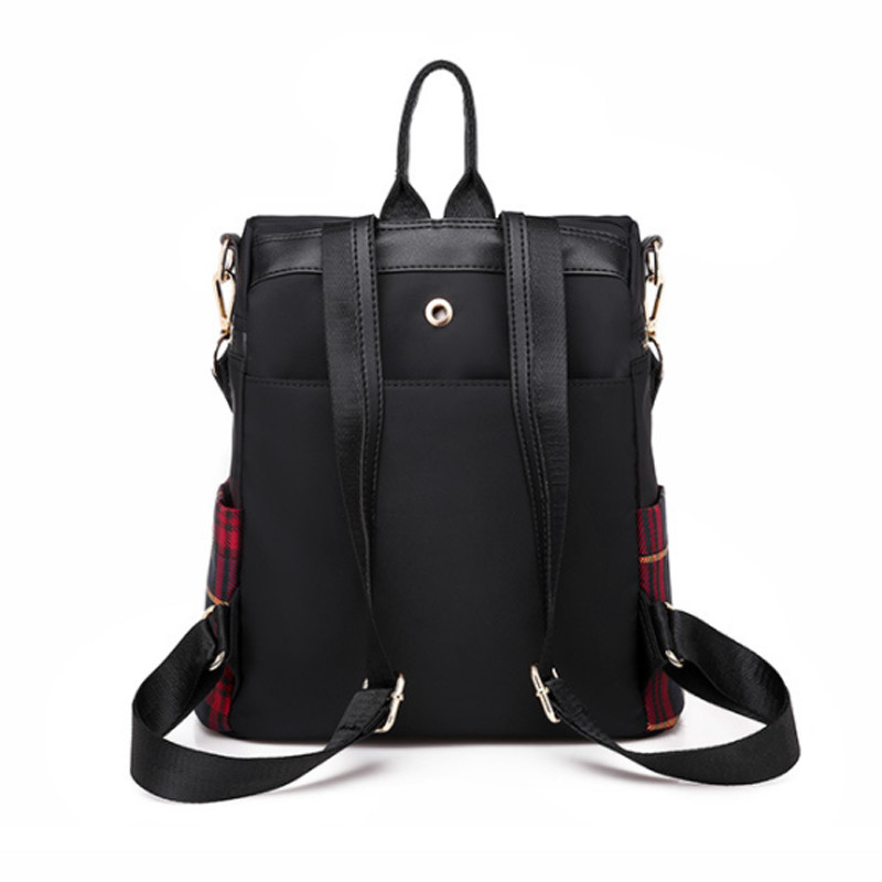 ÚJ kontrasztos színű kockás világos luxus női hátizsák Új, könnyen elvihető, kettős felhasználású Oxford szövet utazótáska Tide márka