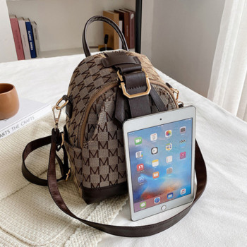 Γυναικείο κλασικό γράμμα πλεξίματος Γυναικείο μικρό σακίδιο σχεδιαστής πολυτελής σχολική τσάντα για έφηβες δερμάτινο σακίδιο πλάτης σάκος ώμου